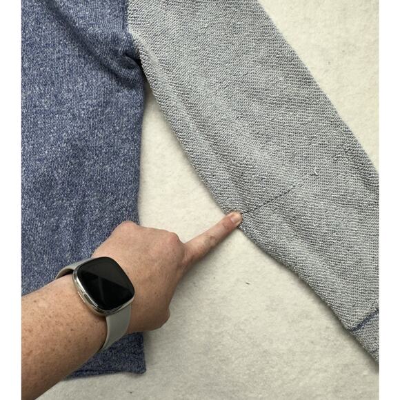 Victoria's Secret X Large Zip Up Terrycloth VS Hooded Sweatshirt Blue 2014 HTF - Picture 5 of 9